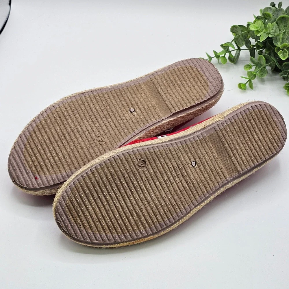 Team Beans MLB St Louis Cardinals Espadrille Slip On Shoes Women's XL‎ 9-10 Red